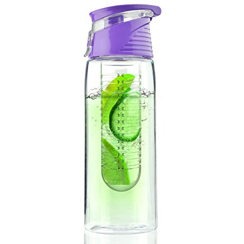 asobu Flavor It Infuser Wasserflasche mit Fruchtgeschmack 2 Go, Limette von ASOBU