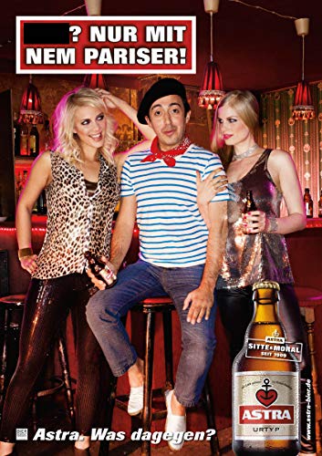 ASTRA Bier Werbung/Reklame Plakat DIN A1 59,4 x 84,1cm ***? Nur mit nem Pariser, kultiges Poster aus St. Pauli ASTRA Bier Werbung/Reklame Plakat DIN A1 59,4 x 84,1cm ***? Nur mit nem Pariser, kultiges Poster aus St. Pauli von ASTRA