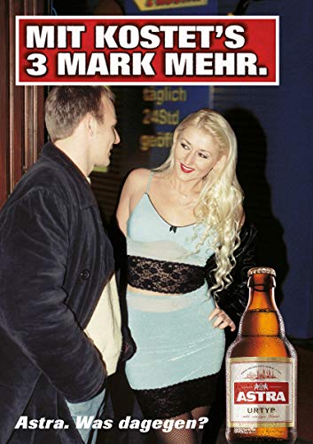 ASTRA Bier Werbung/Reklame Plakat DIN A1 59,4 x 84,1cm Mit kostet's 3 Mark mehr, kultiges Poster aus St. Pauli ASTRA Bier Werbung/Reklame Plakat DIN A1 59,4 x 84,1cm Mit kostet's 3 Mark mehr, kultiges Poster aus St. Pauli von ASTRA