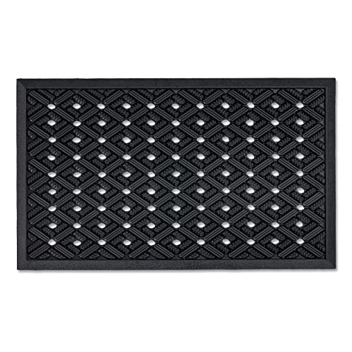 ASTRA Gummimatte außenbereich Türvorleger 40x60 cm - Dynamic Outdoor Türmatte Gummi Fußmatte außen rutschfest und robust - Fußabtreter aussen - Höhe: 13mm von ASTRA