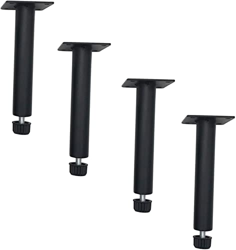 4er-Pack Möbelbeine, Metallfüße, verstellbare Schrankbeine, Stützbeine aus Eisen, Hardware-Zubehör, für Sofafuß, Couchtisch, TV-Ständerschrank, Ersatzbeine, mit Schraube (Größe: 170 (210 mm)) von ASerZenith