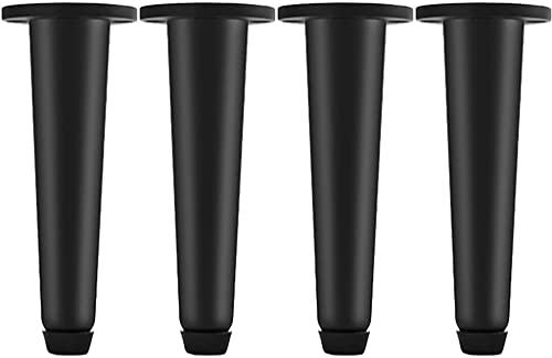 ASerZenith Möbelstützfüße, höhenverstellbare Möbelbeine aus reinem Kupfer, TV-Schrank-Sofa-Ersatzbeine, 5 Höhenoptionen (Farbe: Schwarz, Größe: 6,3 Zoll4) (Schwarz 6,3 Zoll*4) von ASerZenith