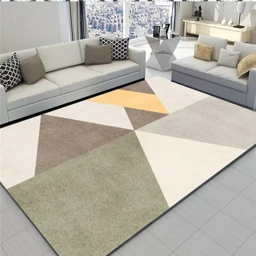 AU-SHTANG Teppich klein Grauer Teppich, Hausdekoration, einfacher Vakuum-Sofa, bequemer Teppichmoderne teppiche,grau,50x80cm von AU-SHTANG