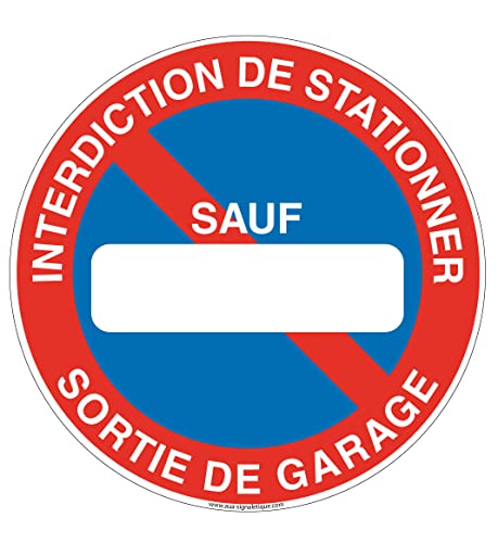 AUA SIGNALETIQUE 201415-R-BS-a-300 Mit Signal Schild, mehrfarbig von AUA SIGNALETIQUE