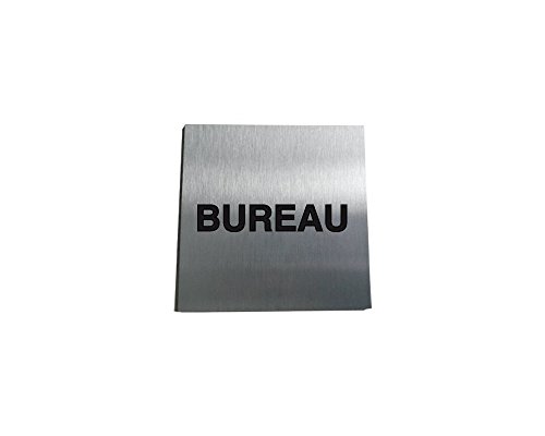 AUA SIGNALETIQUE - Plaque Aluminium Brossé BUREAU - 200x200 mm von AUA SIGNALETIQUE
