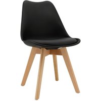 Skandinavischer Design-Stuhl aus Polypropylen und Holz von AUBRY GASPARD