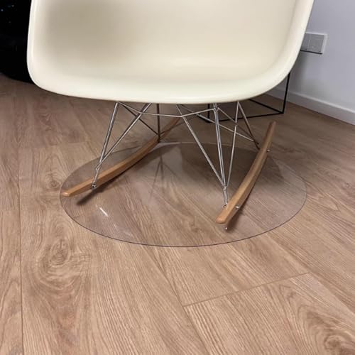 Stuhlunterlage Rund,Drehstuhl Stuhlmatte Transparente PVC Bodenschutzmatte für Teppich 1.5mm Bodenmatte Fußmatten Für Büro,Unterlegmatte Stuhlunterlage Rund,Drehstuhl Stuhlmatte Transparente PVC Bodenschutzmatte für Teppich 1.5mm Bodenmatte Fußmatten Für Büro,Unterlegmatte von AUJLKJOUV