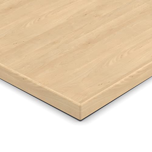 19mm Spanplatte Zuschnitt Mandal Ahorn natur melaminharzbeschichtet Länge bis 200cm Dekorplatten Zuschnitte mit Umleimer Auswahl: 100 x 110 cm (ABS Kante komplett) von AUPROTEC