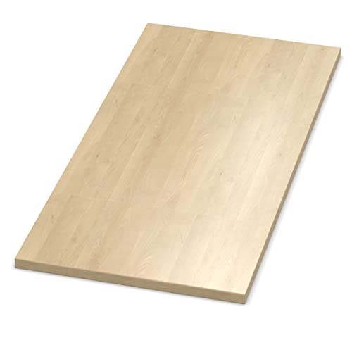 AUPROTEC Tischplatte 19mm Mandal Ahorn Natur 1000 x 1000 mm Holzplatte Dekor Spanplatte mit Umleimer ABS Kante Auswahl: 100 x 100 cm von AUPROTEC