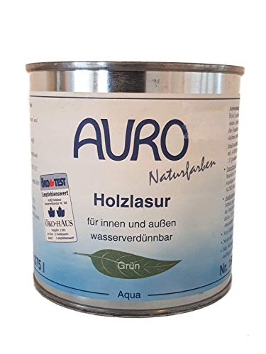 AURO Holzlasur, Aqua - Grün - 0,375 Liter (0,375 Liter, grün) von Auro