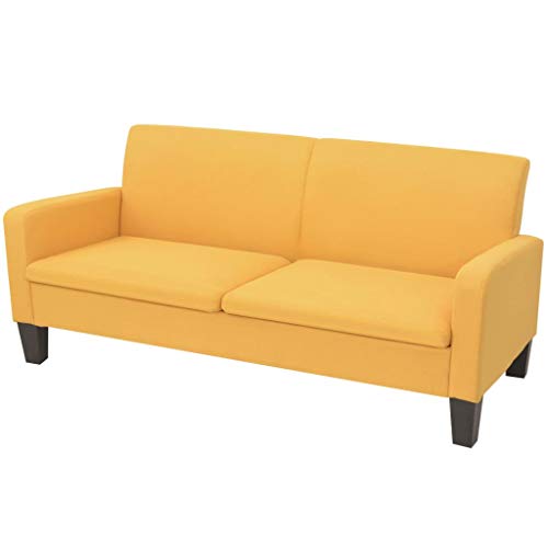 AUVNQDUC Sitzersofa(Color:Gelb 3-Sitzer,Size:180 x 65 x 76 cm (B x T x H)) von AUVNQDUC