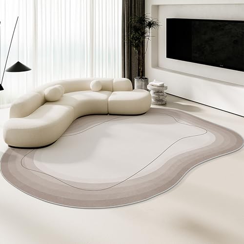 AUYBGGKEE Wolke Unregelmäßige Nachahmung Kaschmir Nacht Decke Nordic Einfache Wohnzimmer Sofa Decke Unregelmäßige Linie Teppich Boden Matte(Color:A,Size:80x120cm) von AUYBGGKEE