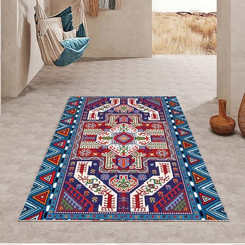 Boho-Teppich für Schlafzimmer, rutschfester, waschbarer Teppich, Vintage-Teppich, Wohnzimmer, fusselfreier Flurläufer, Teppich für den Innenbereich, Fußmatten für Schlafzimmer, Küche, Eingangsbereich( von AUYBGGKEE