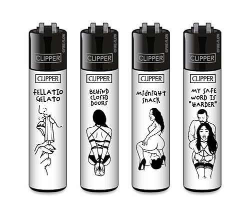 Clipper® 4er Set FFX Adult #4 Collection Lighter Flints Feuerzeug + 1 Sticker High Zombie von AV AVIShI