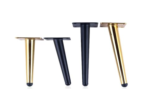 AVIMYA 150 200 mm Eisen-Möbelbeine, diagonale seitliche Verstrebungsbeine, Tischschrank-Möbelfüße (Color : Gold Oblique 120mm, Size : 2PCS) von AVIMYA