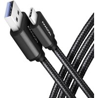 AXAGON USB-Kabel USB 3.2 Gen1 USB-C® Stecker, USB-A Stecker 10cm Schwarz vergoldete Steckkontakte B von AXAGON