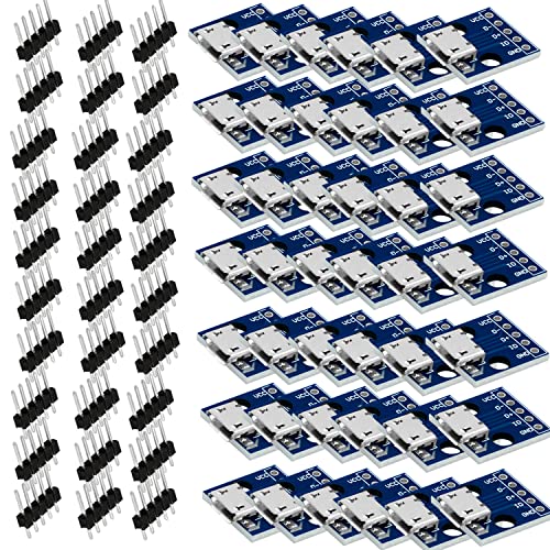 AZDelivery 30 x Micro-USB-Anschlussbuchse | USB-Stromversorgungsschnittstelle | Breadboard 5V-Strommodul | kompatibel mit Arduino von AZDelivery