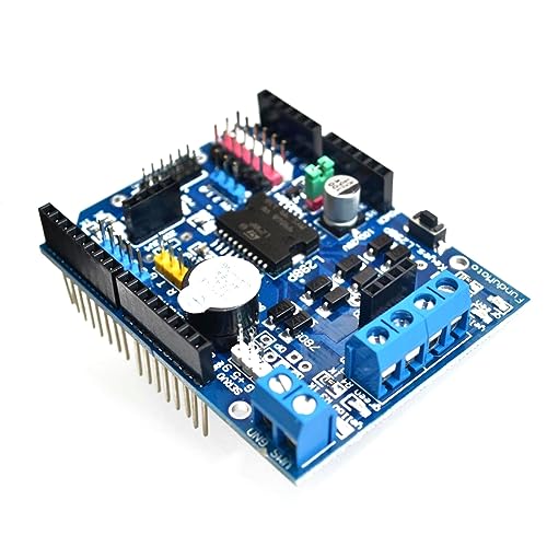 Abcsweet L298P DCMotor Antriebsmodule L298P Motorantriebsschild H Brücke Antriebserweiterung PWM/PLL Geschwindigkeitssteuerung 5-V Eingangsspannung Motortreibermodule von Abcsweet