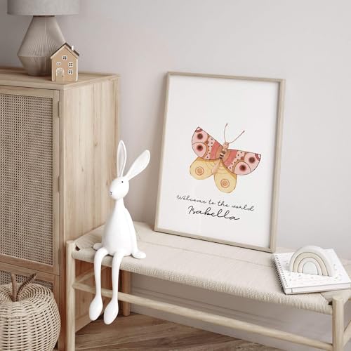 Niedlicher Schmetterling Wandkunst mit Rahmen, Baby Mädchen Kinderzimmer Wandbild Kinder Spielzimmer Wandbehang Kinderzimmer Leinwand 50 x 76 cm Niedlicher Schmetterling Wandkunst mit Rahmen, Baby Mädchen Kinderzimmer Wandbild Kinder Spielzimmer Wandbehang Kinderzimmer Leinwand 50 x 76 cm von About Wall Art
