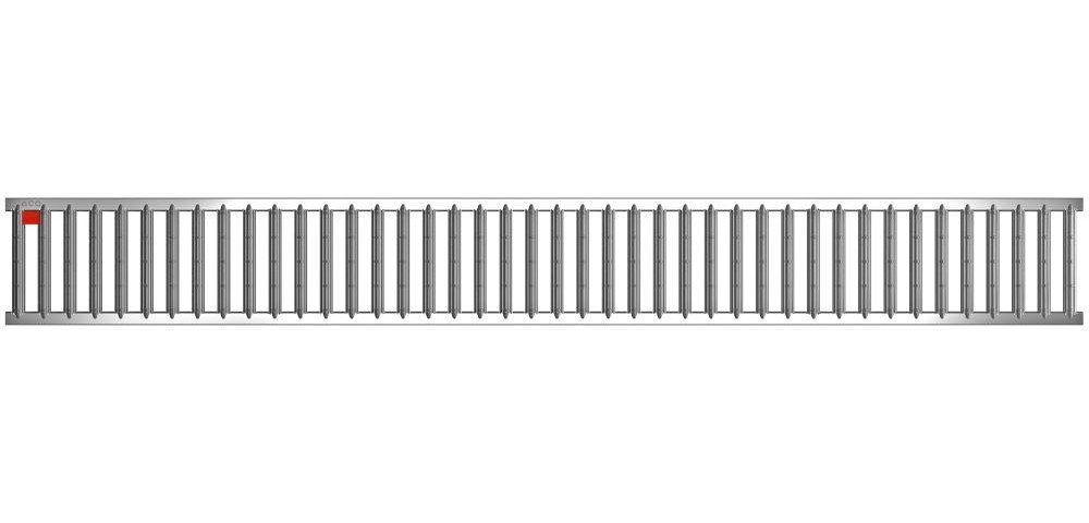 Aco Entwässerungsrinne ACO Stegrost Galaline 1 m silber von Aco