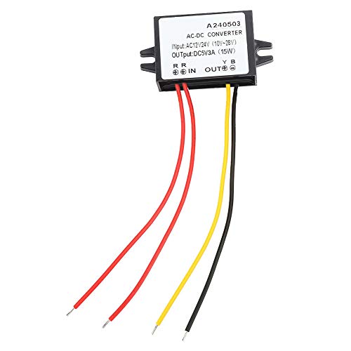 DC 5 V Netzteil, Buck Spannungsregler AC 12 V 24 V zu DC 5 V Buck Converter AC DC Hochstabiles Netzteilmodul (3A) von Acouto