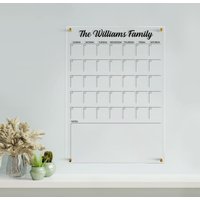 Acryl-Monatskalender | Personalisierter Kalender Für Die Wand Familienplaner 2023 Trocken Abwischbare Tafel Home Office Dekor von AcrylifeArt