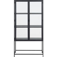 ACTONA GROUP Glasvitrine, mit Glastüren und Metallrahmen, 3 Einlegeböden, B: 77 x H: 150 cm von Actona Group