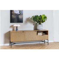 ACTONA GROUP Sideboard "Jaipur Anrichte, Kommode,", Eiche-Optik, 2 Türen, 2 Einlegeböden, Lamellenfront ACTONA GROUP Sideboard "Jaipur Anrichte, Kommode,", Eiche-Optik, 2 Türen, 2 Einlegeböden, Lamellenfront von Actona Group