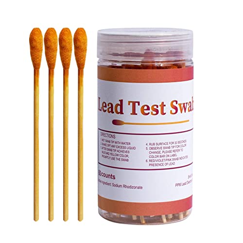 Blei-Testkit, Blei-Testtupfer für alle gestrichenen Oberflächen Blei Farbe Test Kit zum Testen von Hausfarbe und Metall – einfach zu bedienen, schnelle Testergebnisse in 30 Sekunden Blei-Testkit, Blei-Testtupfer für alle gestrichenen Oberflächen Blei Farbe Test Kit zum Testen von Hausfarbe und Metall – einfach zu bedienen, schnelle Testergebnisse in 30 Sekunden von Acunny