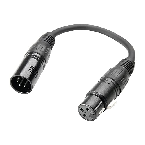 Adam Hall K3 DGF 0020 DMX Adapter XLR male 5 Pol auf XLR female 3 Pol 0, 2 m von Adam Hall