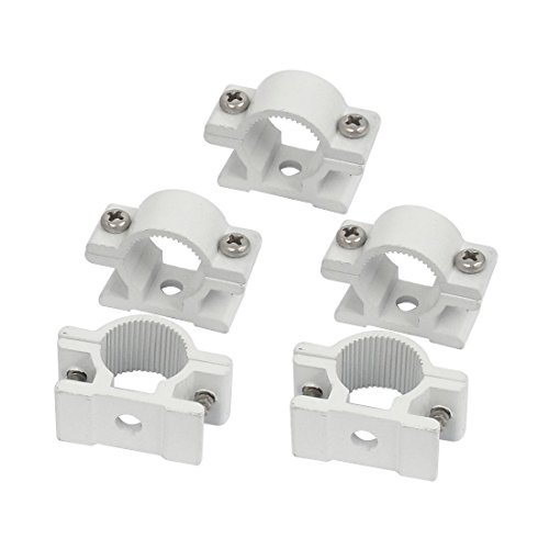 Aexit 25 mm Zwingen, Klemmen & Spanner Dia Wand montiert Aluminium Legierung Rohr Clip Clamp Rohrschellen und-Schraubzwingen Verschluss 5 x von Aexit