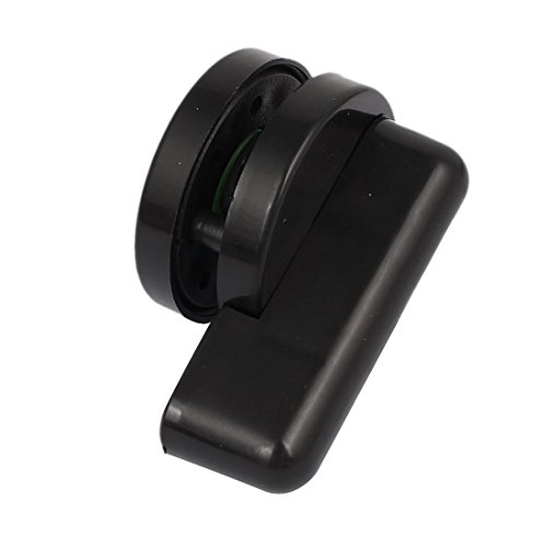Aexit Kunststoff Griffe 360 Grad Drehknopf Toilette Trennwand Türschloss Hängegriffe Indikator Schwarz von Aexit
