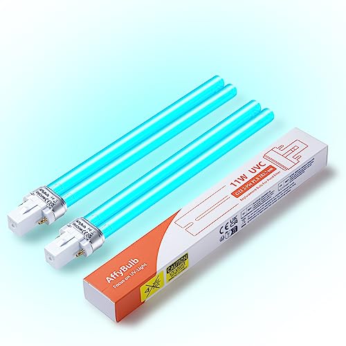 AffyBulb 2 * 11 W G23 PLS Ersatz-UV-Leuchtmittel, für Teich-UVC-Filter, Maschine oder Klärer von AffyBulb