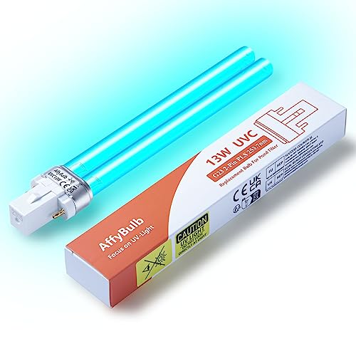 AffyBulb 13 W G23 PLS Ersatz-UV-Leuchtmittel, für Teich-UVC-Filter, Maschine oder Klärer von AffyBulb