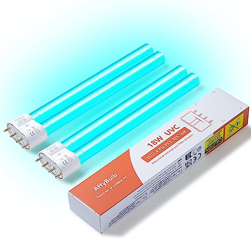 AffyBulb 2 * 18 W 2G11 PLL Ersatz-UV-Leuchtmittel, für Teich-UVC-Filter, Maschine oder Klärer von AffyBulb