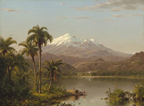 AgaaTi Bild Auf Leinwand Leinwand Mit Bild Tamapalmen von frederic edwin church für Office Home Decor 60x90cm von AgaaTi