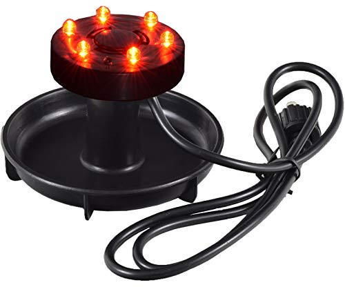 Agora-Tec® 6-Fach LED Ring für Solarteichpumpen 6V (Rot) von Agora-Tec