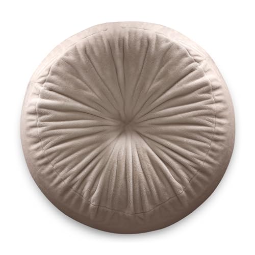 Aiire Riesen Sitzsack Kaninchenfell 120 cm - Bean Bag Chair XXL flauschig mit Füllung für Deko, Jungen und Kinder - Bodenkissen Grob, Chill Sessel für Kuschelecke – Relaxo Sitzsäcke Erwachsene Beige von Aiire