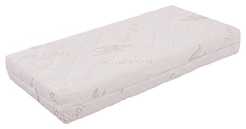 miasuite i sogni italiani Matratze für Wiege 55x135x12 cm - Medizinprodukt, Abziehbar, Aloe Vera | Lupin Baby von miasuite i sogni italiani