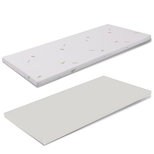 miasuite i sogni italiani Topper aus Memory Foam 110x190 - Höhe 5 cm, Abziehba, Aloe Vera, Medizinprodukt von miasuite i sogni italiani