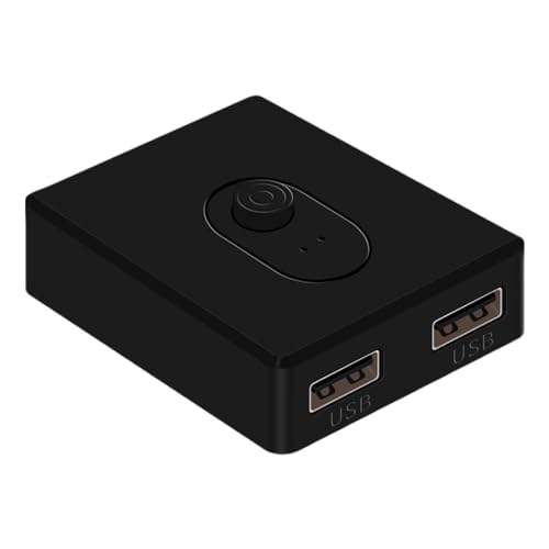 Aizuoni USB-Drucker-Sharing, USB-Drucker-Umschalter | Bidirektionaler gemeinsamer Controller - Wahlumschalter, Plug-and-Play-Druckerumschalter, Wahlschalter 2 in 1 Out/1 in 2 Out von Aizuoni