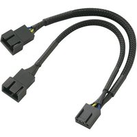 Akasa PC-Lüfter Y-Kabel [1x PC-Lüfter Stecker 3pol. - 1x PC-Lüfter Buchse 4pol.] 0.15m Schwarz von Akasa