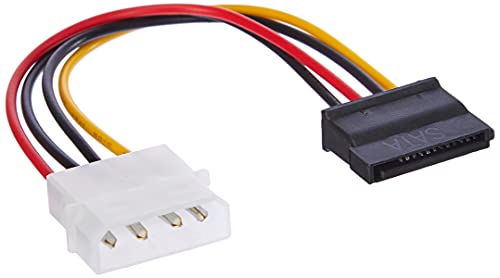 Akyga AK-CA-17 Molex Stecker auf SATA Buchse HDD/SSD Adapter Kabel 15cm von AKYGA