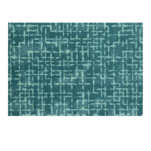 Akzente Feel Feel-Checker Plate Aqua Fußmatte 70x100 cm, Polyester Oberfläche, Latex Rückseite, rutschfest, saugfähig, weich & warm, Fußbodenheizung geeignet, Made in EU, Badezimmer Teppich Akzente Feel Feel-Checker Plate Aqua Fußmatte 70x100 cm, Polyester Oberfläche, Latex Rückseite, rutschfest, saugfähig, weich & warm, Fußbodenheizung geeignet, Made in EU, Badezimmer Teppich von Akzente