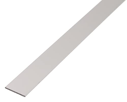 Alberts 471736 Flachstange | Aluminium, silberfarbig eloxiert | 2000 x 50 x 3 mm von Alberts