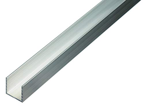 Alberts 474409 U-Profil | Aluminium, natur | 1000 x 20 x 10 mm von Alberts