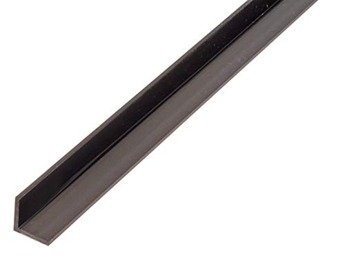 Alberts 479015 Winkelprofil | Kunststoff, schwarz | 1000 x 15 x 15 mm von Alberts