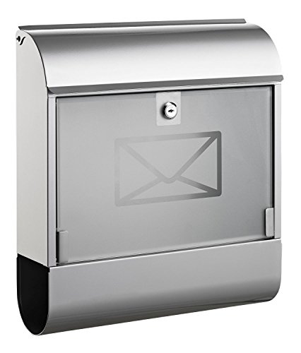 ALCO-Albert 8608 Briefkasten mit Zeitungsbox, ca. 36 x 40 x 11 cm, silber ALCO-Albert 8608 Briefkasten mit Zeitungsbox, ca. 36 x 40 x 11 cm, silber von Alco-Albert