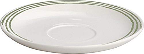Alessi Acquerello Teetasse mit Untertasse, 15 cm, Weiß/Grün, 4 Stück Alessi Acquerello Teetasse mit Untertasse, 15 cm, Weiß/Grün, 4 Stück von Alessi