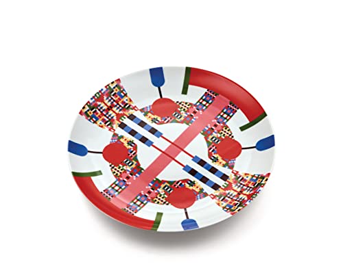 Alessi Holyhedrics ESA10 1 – Dessertteller aus Porzellan, Verziert mit Handaufgebrachtem Aufkleber, Mehrfarbig Alessi Holyhedrics ESA10 1 – Dessertteller aus Porzellan, Verziert mit Handaufgebrachtem Aufkleber, Mehrfarbig von Alessi
